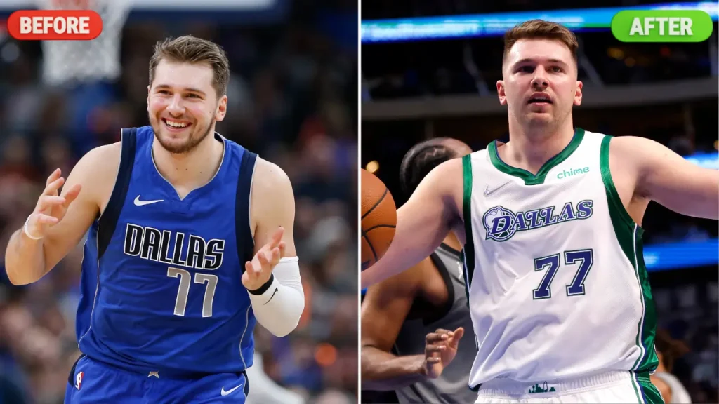 Luka Doncic Weight Loss Before and After